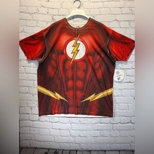 DC Comics Flash Suit Up Sublimated Tee T-Shirt, size 2XL